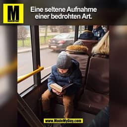 Eine seltene Aufnahme einer bedrohten Art.
(BILD)