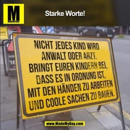 Starke Worte!
(BILD)