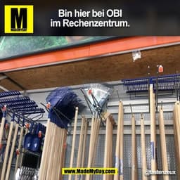 Bin hier bei OBI
im Rechenzentrum.
@tastenzeux
(BILD)