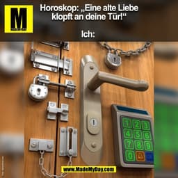 Horoskop: „Eine alte Liebe
klopft an deine Tür!“

Ich: 
(BILD)