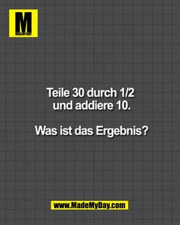 90% der Leute sagen spontan 25. Aber das ist falsch âŒ 
Wer kennt die richtige LÃ¶sung? ðŸ§ ðŸ‘‡