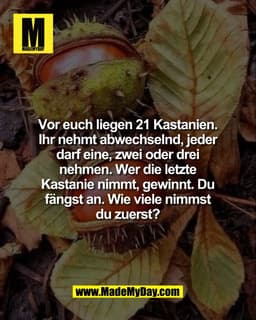 Das wirkt wie ein GlÃ¼cksspiel, ist aber keins. Einer von beiden kann jedes Mal gewinnen, egal wie gut der andere spielt