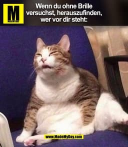 Wenn du ohne Brille
versuchst, herauszufinden,
wer vor dir steht: (BILD)