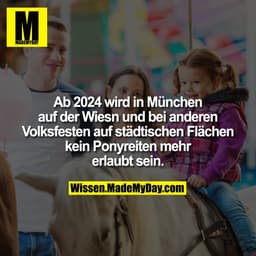 Ab 2024 wird in München auf der Wiesn und bei anderen Volksfesten auf städtischen Flächen kein Ponyreiten mehr erlaubt s